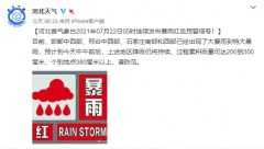 最新！河北连发3条红色预警，特大暴雨已经来了……